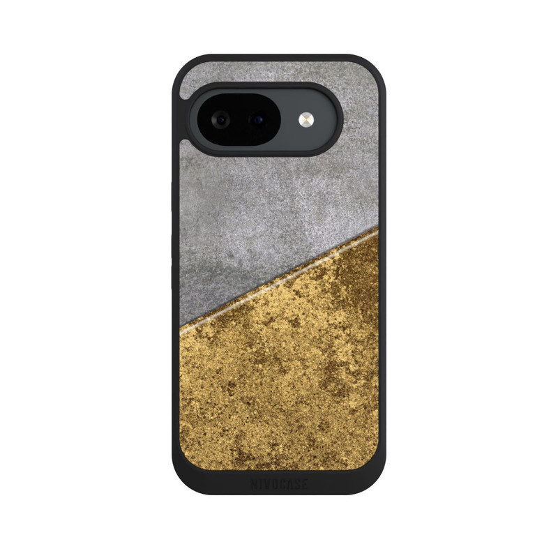 Pixel 10 a NIVOpure Beton und Goldlook