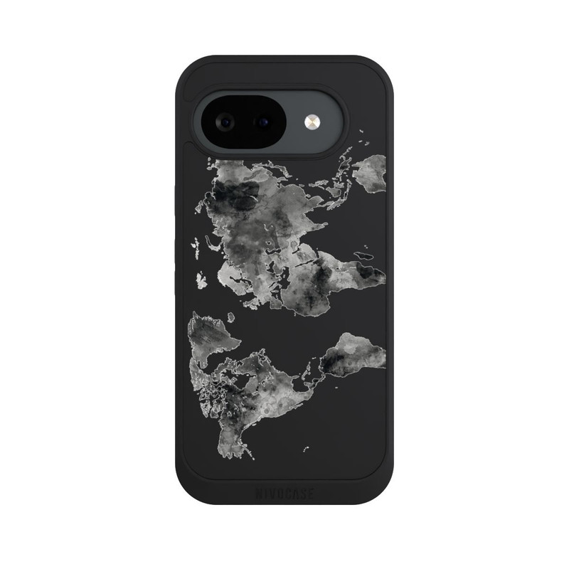 Pixel 10 a NIVOpure World Map Black Transparent