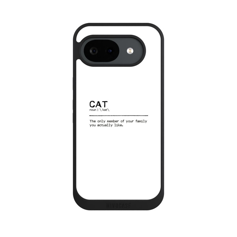 Pixel 10 a NIVOpure Zitat Katzenfamilie (englisch)