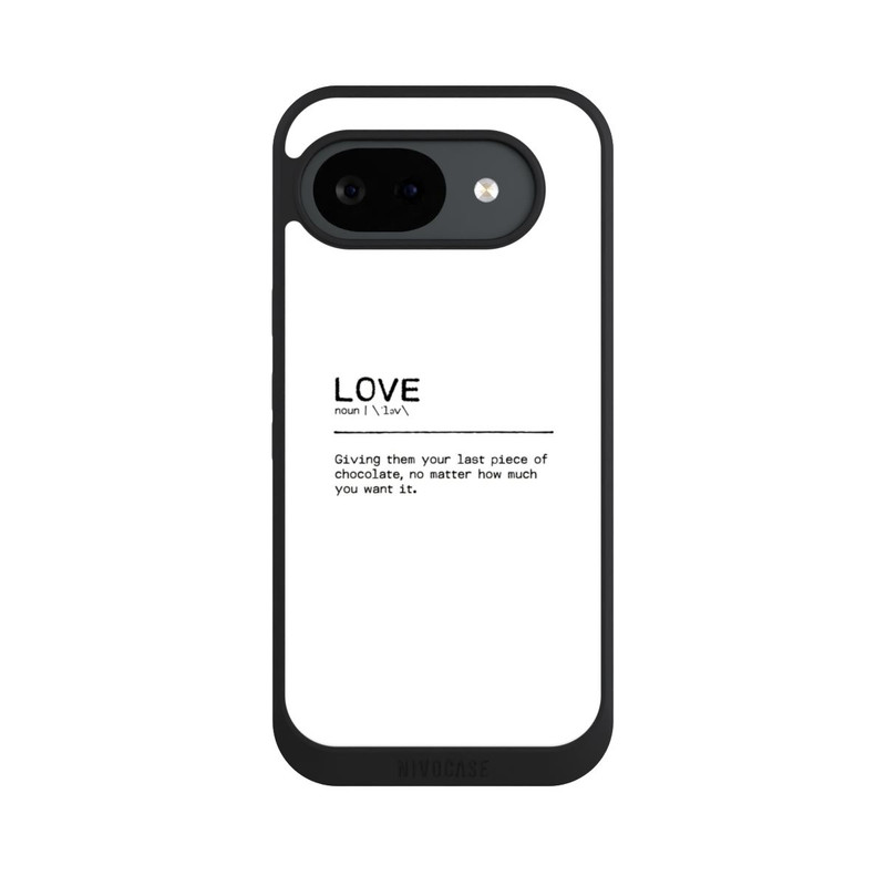 Pixel 10 a NIVOpure Zitat Love Chocolate (englisch)