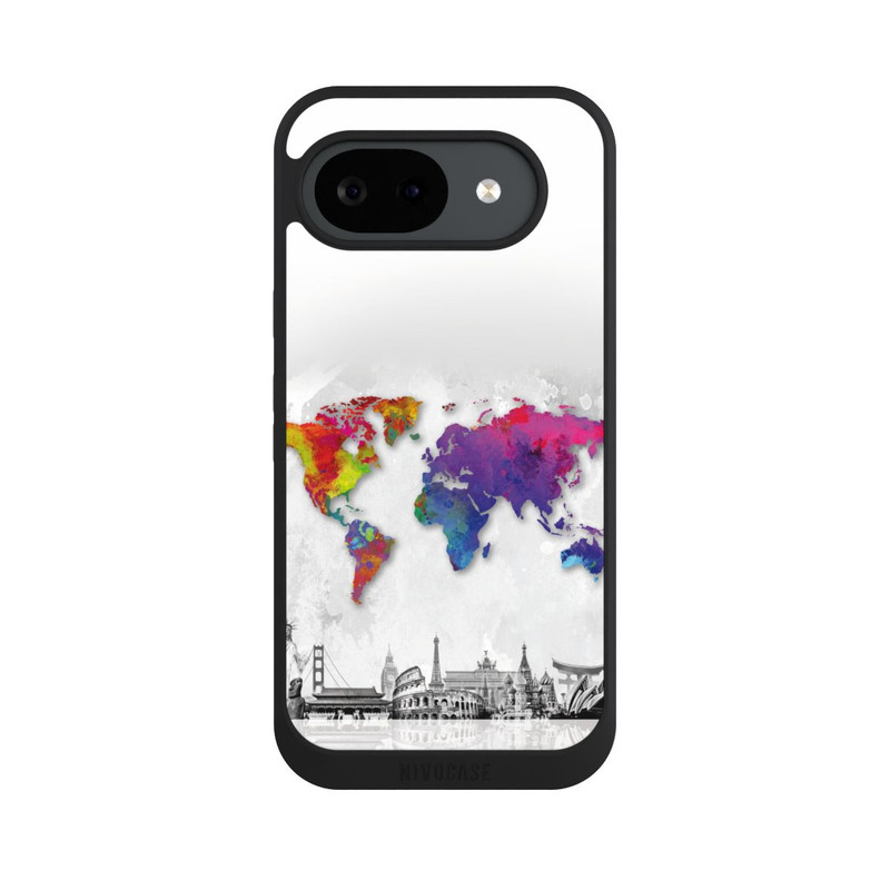 Pixel 10 a NIVOpure Weltkarte mit Skyline