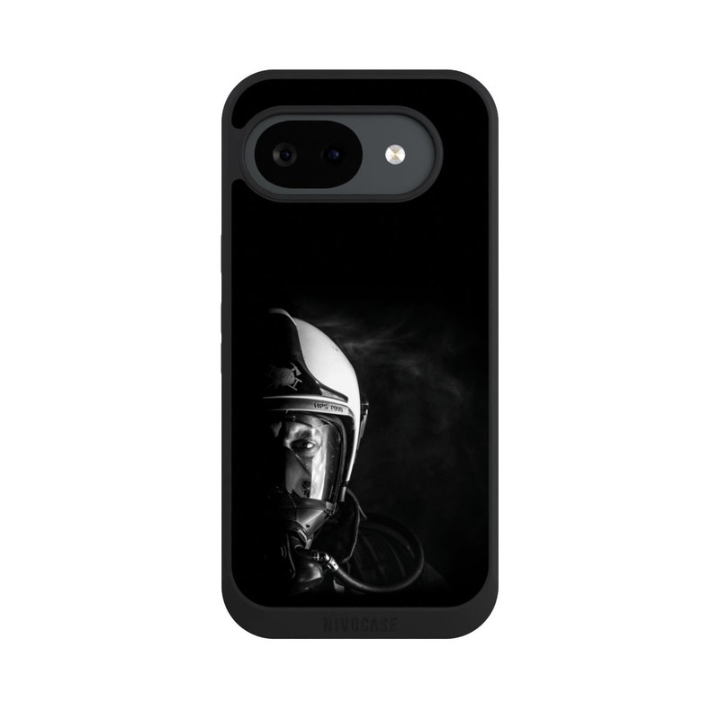 Pixel 10 a NIVOpure Feuerwehrmann Nahaufnahme Schwarz