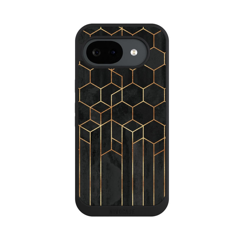 Pixel 10 a NIVOpure Schwarze Sechsecke
