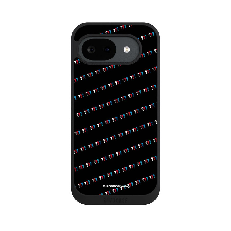 Pixel 10 a NIVOpure Drei Fragezeichen Muster Schräg