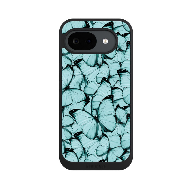Pixel 10 a NIVOpure Teal Schmetterlinge