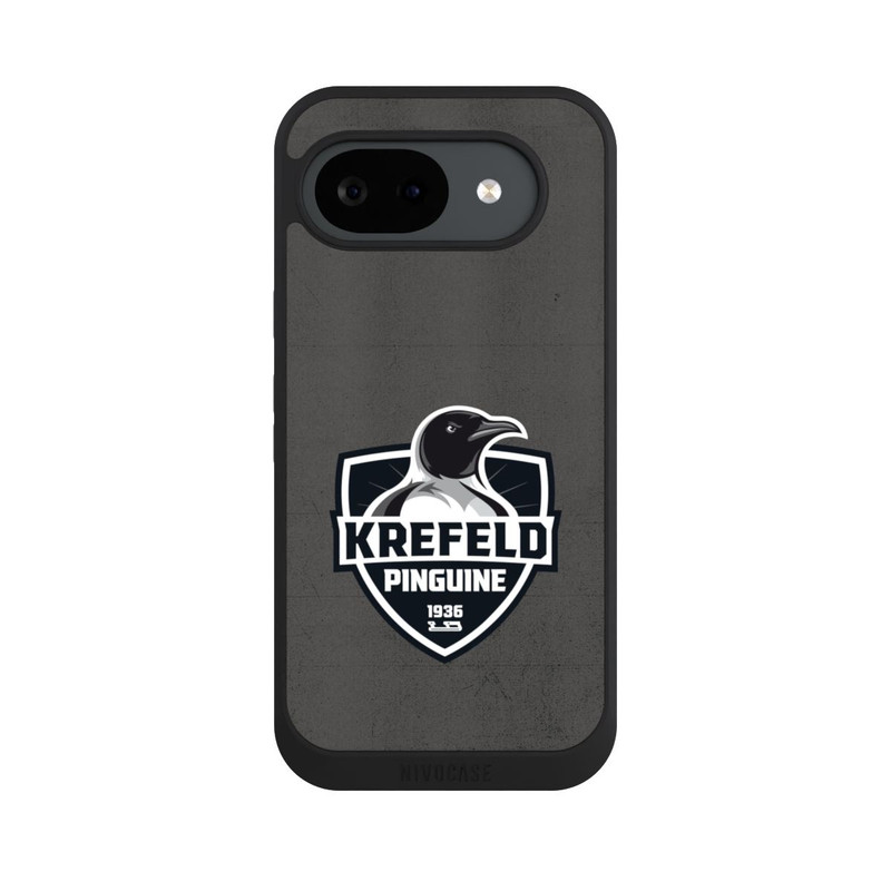 Pixel 10 a NIVOpure Krefeld Pinguine Logo Schwarz und Weiß