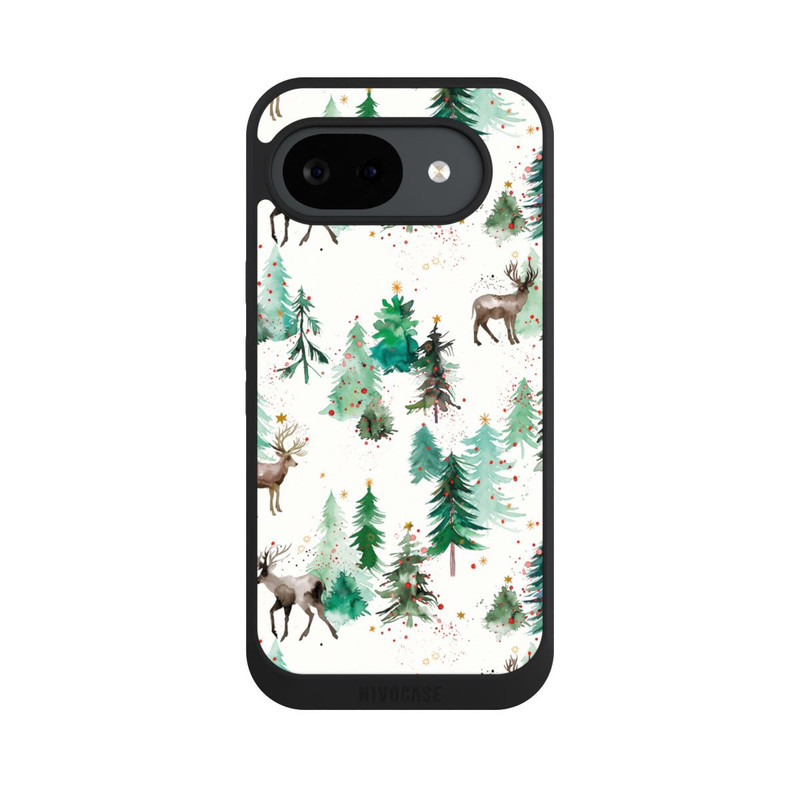Pixel 10 a NIVOpure Cerfs et arbres de Noël d'hiver