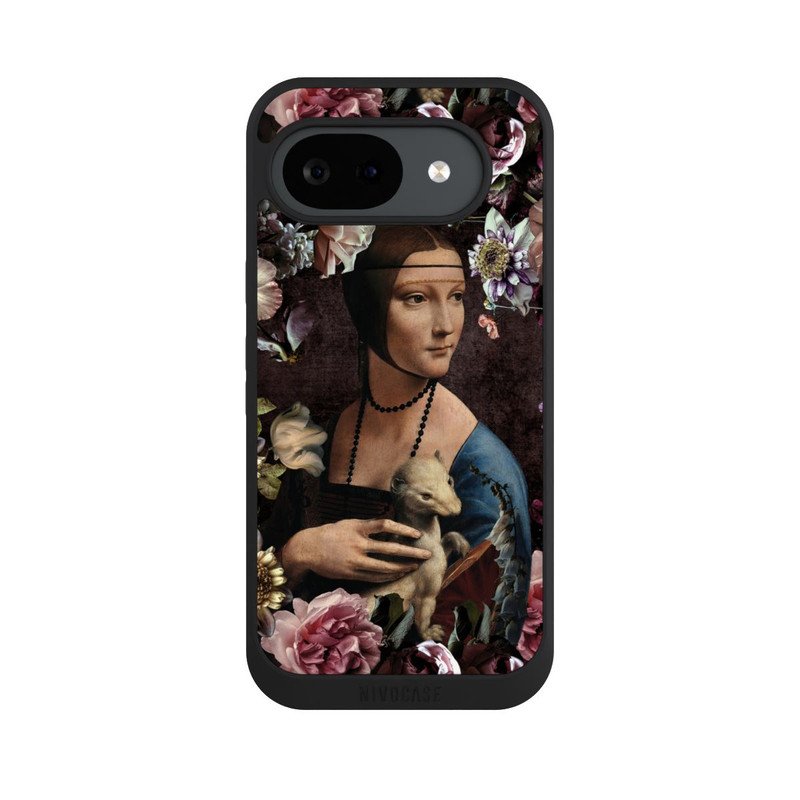 Pixel 10 a NIVOpure Dame avec hermine aux roses 
