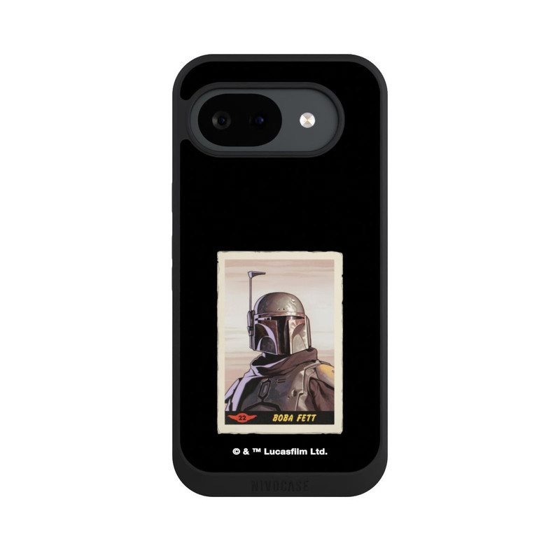 Pixel 10 a NIVOpure Boba Fett Badges Schwarzer Hintergrund