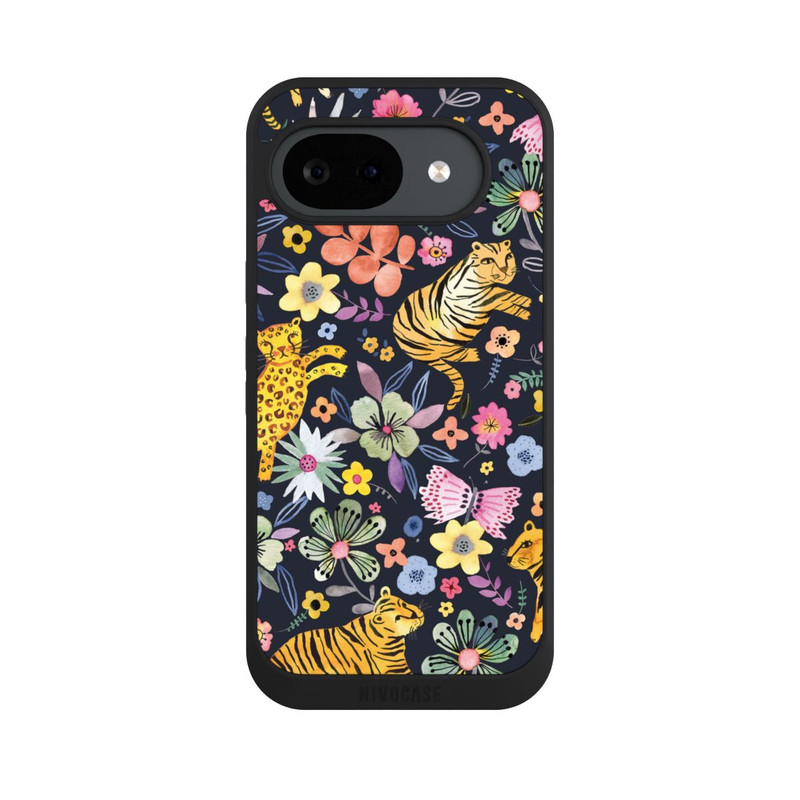 Pixel 10 a NIVOpure Frühlingsblumen mit Tiger schwarz
