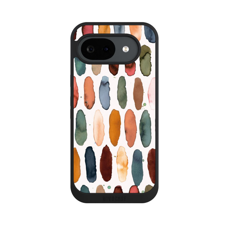 Pixel 10 a NIVOpure Aquarellstriche aus mineralischem Terrakotta