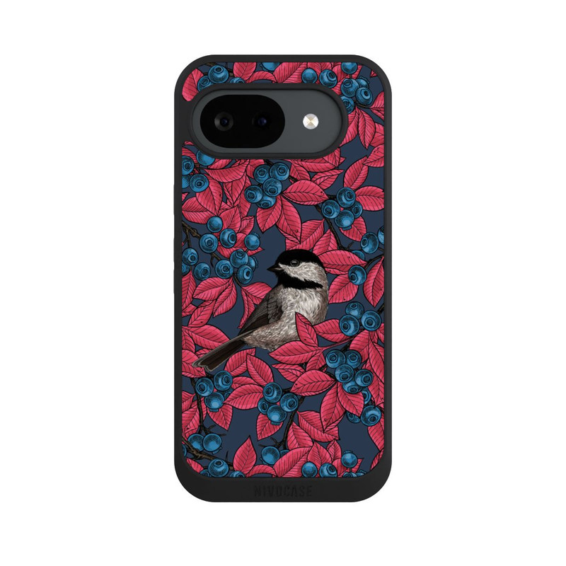 Pixel 10 a NIVOpure Blueberries And Birds On Navy