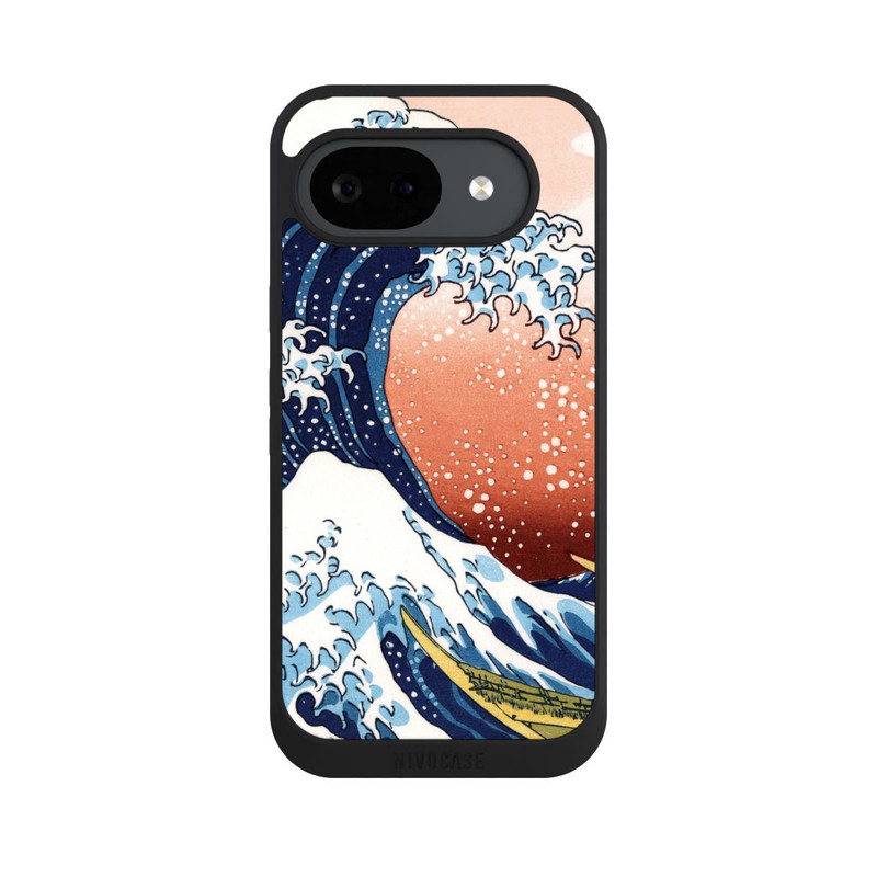 Pixel 10 a NIVOpure Kanagawa Wave with red background