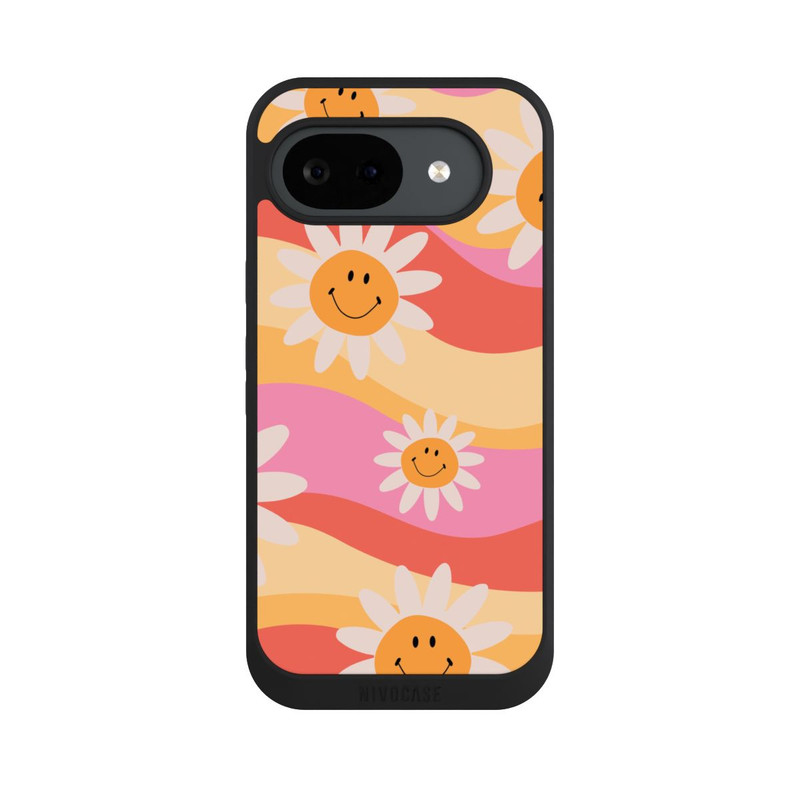 Pixel 10 a NIVOpure Retro Smiles Orange Colorful