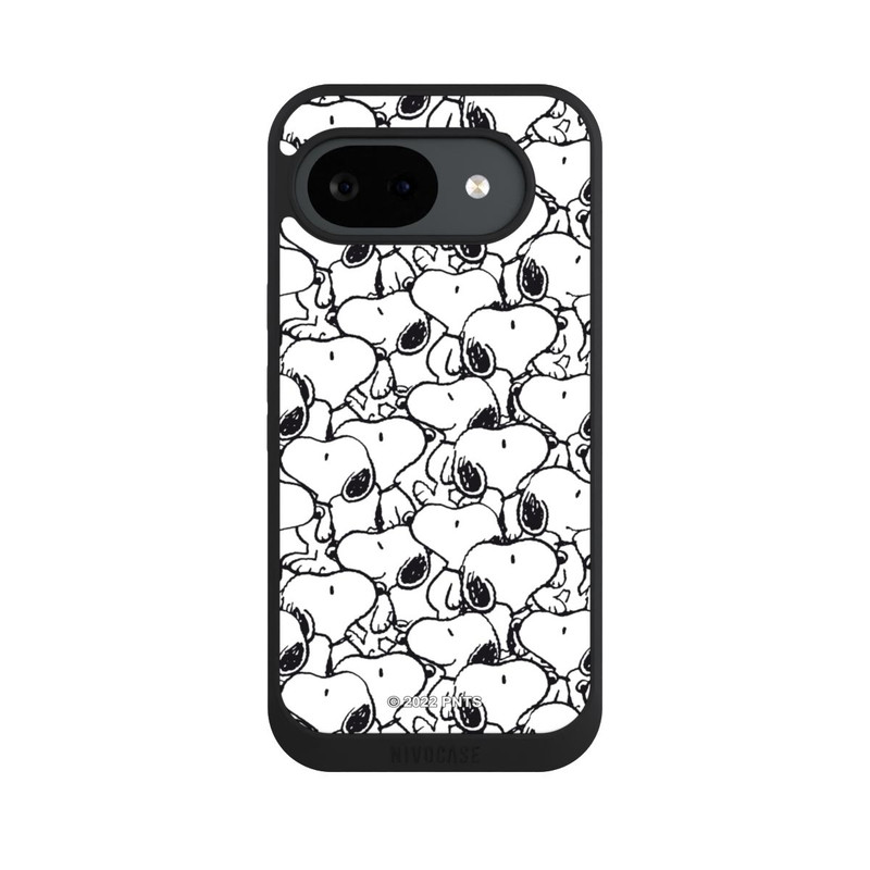 Pixel 10a NIVOpure Snoopy Muster Schwarz und Weiß