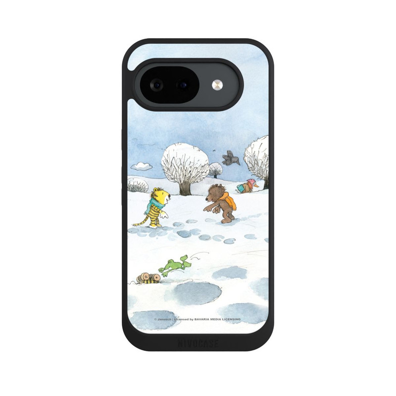 Pixel 10 a NIVOpure Kleiner Bär und kleiner Tiger im Schnee