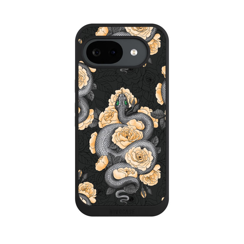 Pixel 10 a NIVOpure Schlange und gelbe Blume