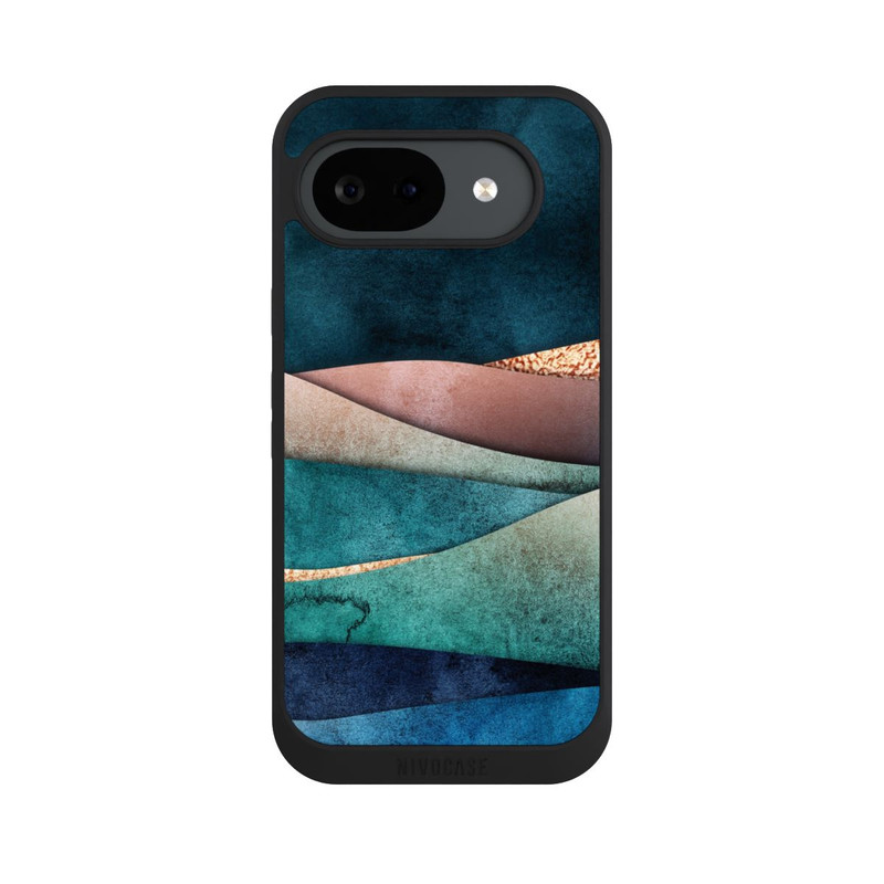 Pixel 10 a NIVOpure Blau-Goldene Wellen