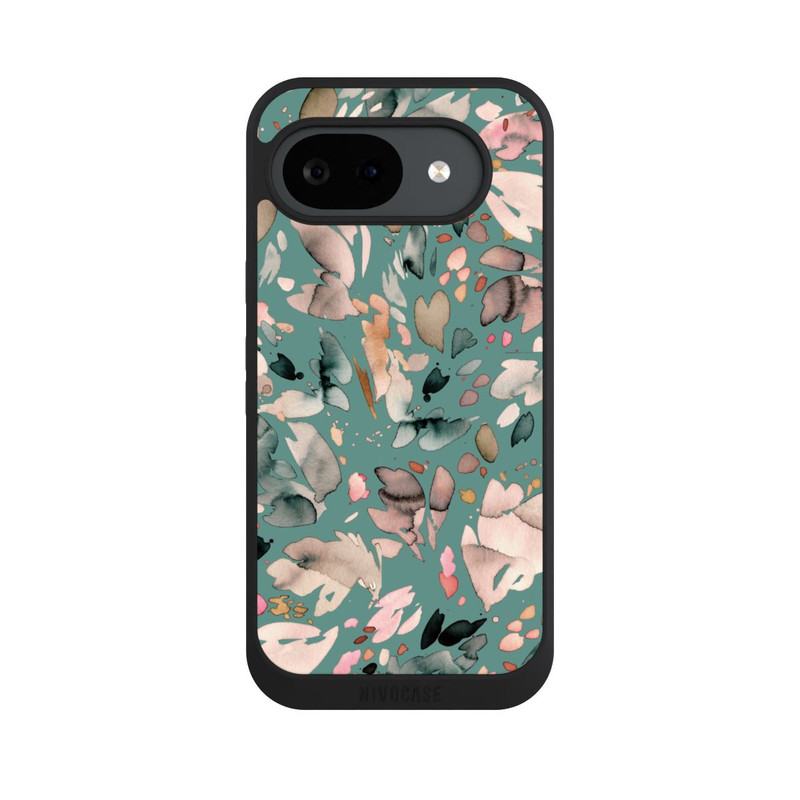 Pixel 10 a NIVOpure Fleurs abstraites, pétales vert