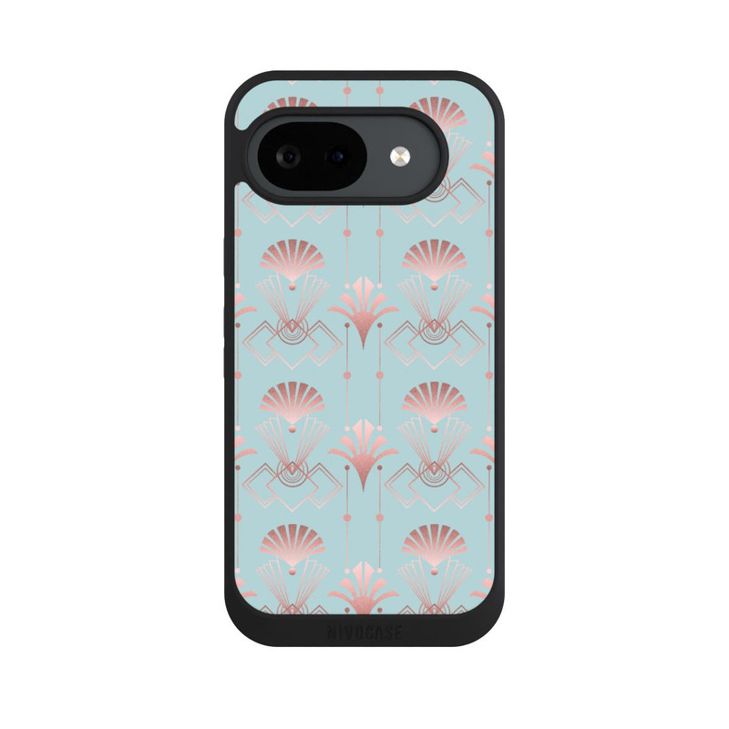 Pixel 10 a NIVOpure Art Deco Rose Gold Elegance Blue