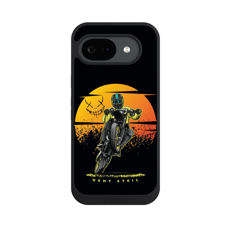 Pixel 10 a NIVOpure Sonnenuntergang Wheelie