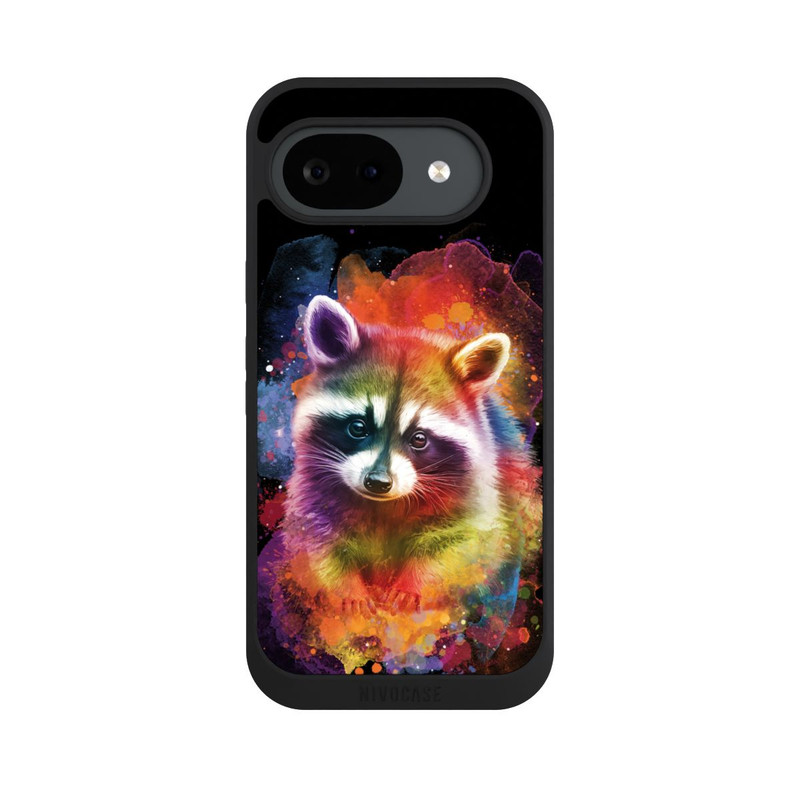 Pixel 10 a NIVOpure Joyeux raton laveur noir