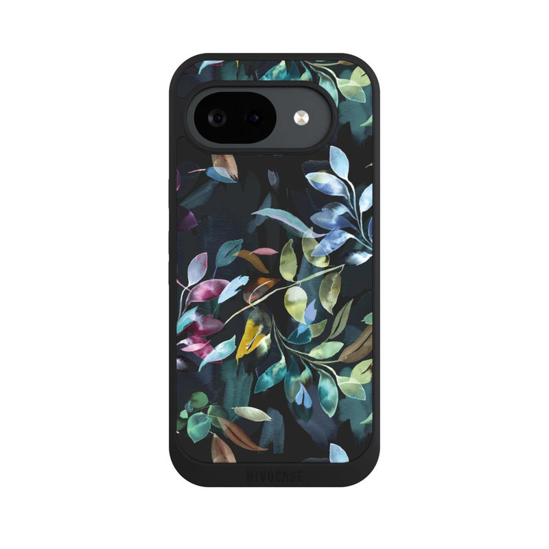 Pixel 10 a NIVOpure Aquarelle Feuilles Mystiques Noir