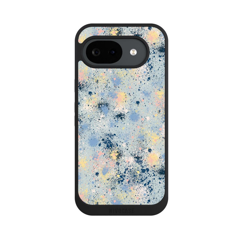 Pixel 10 a NIVOpure Tintentropfen Staub Textur Blau
