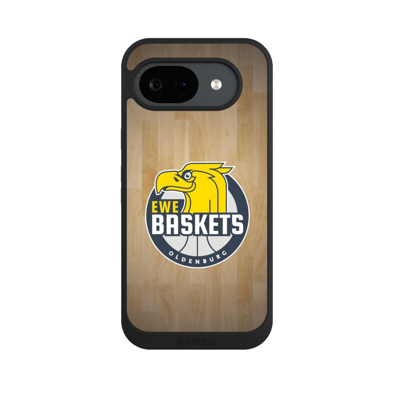 Pixel 10 a NIVOpure EWE Baskets Logo Parkett