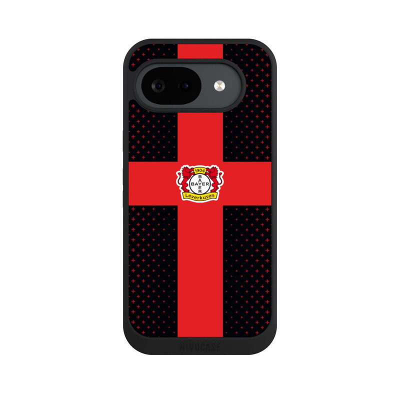 Pixel 10 a NIVOpure Bayer 04 Leverkusen Rotes Kreuz auf Schwarz