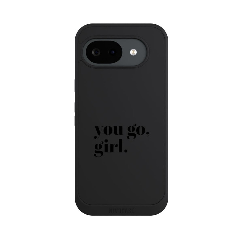 Pixel 10 a NIVOpure You Go Girl Schwarz Transparent