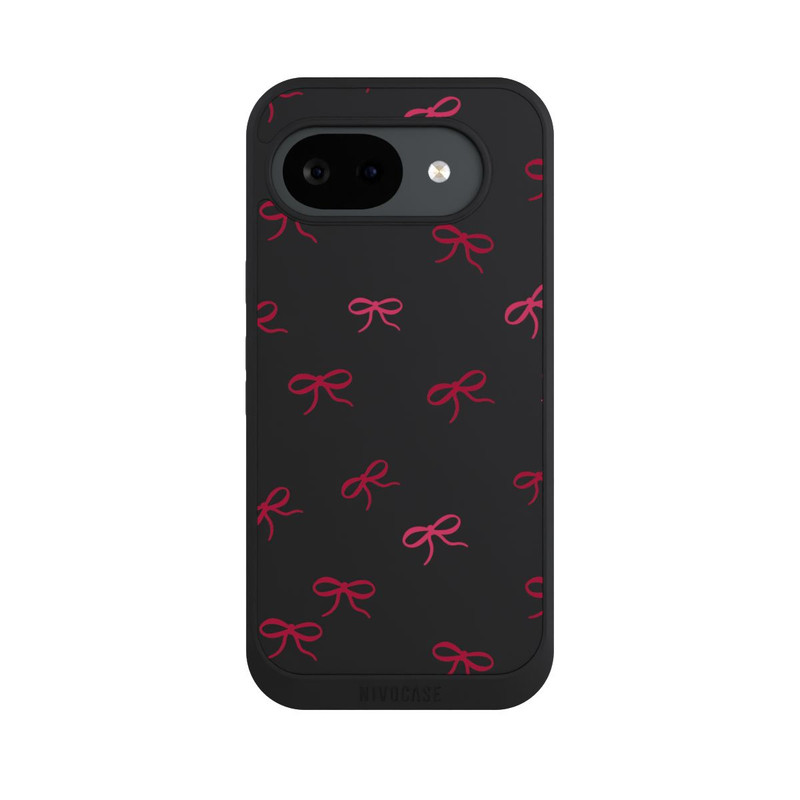 Pixel 10 a NIVOpure Bows Red Pattern Transparent