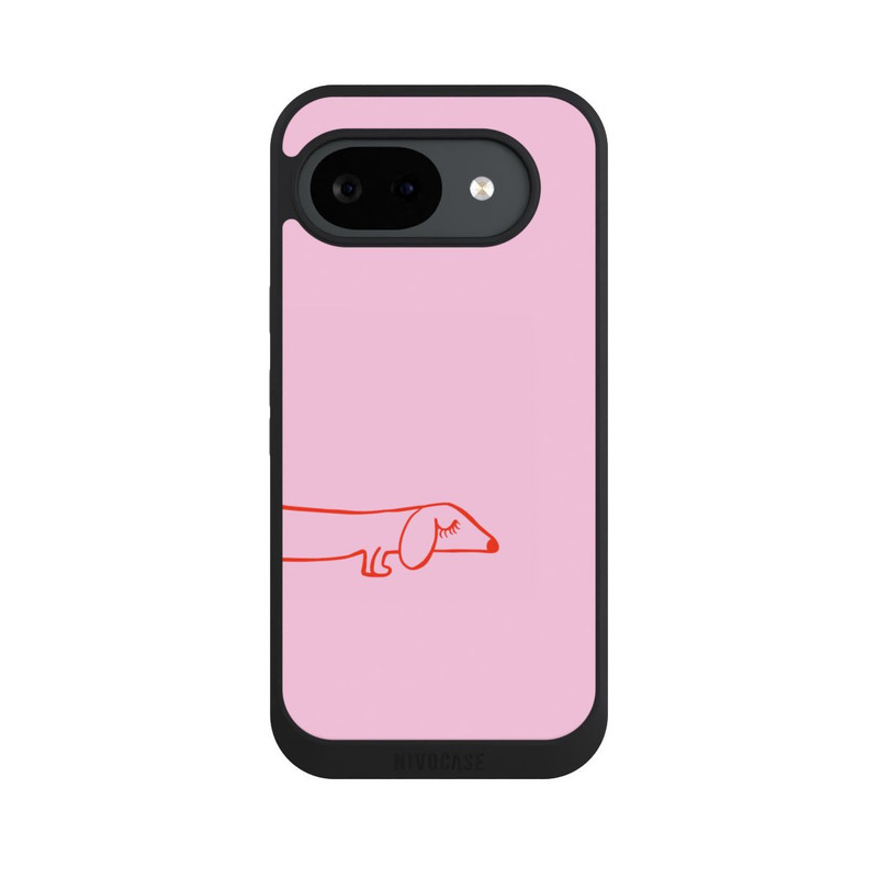Pixel 10 a NIVOpure Dachshund Illustration Pink