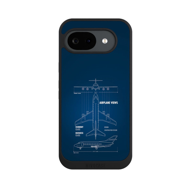 Pixel 10 a NIVOpure Flugzeug-Wireframe