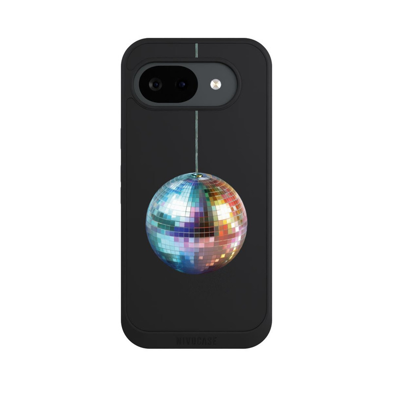 Pixel 10 a NIVOpure Discokugel Party Blau Gold Transparent mit KI