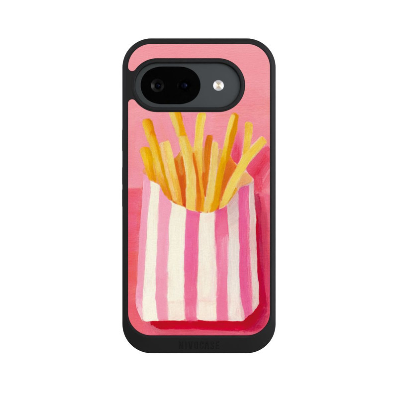 Pixel 10 a NIVOpure Retro Fries Pink Watercolor