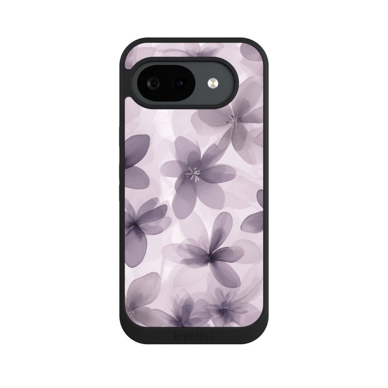 Pixel 10 a NIVOpure Fliederfarbenes Blumenmuster mit KI