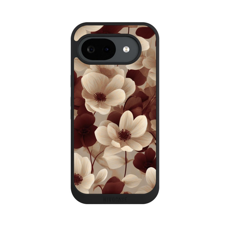 Pixel 10 a NIVOpure Naturfarbenes Blumenmuster mit KI