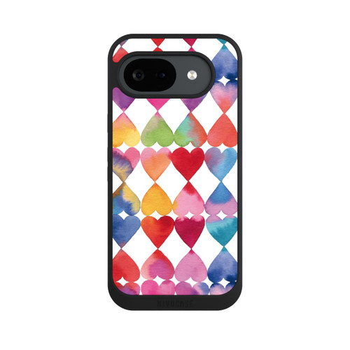 Google Pixel 10a NIVOpure Colorful Watercolor Hearts Pattern