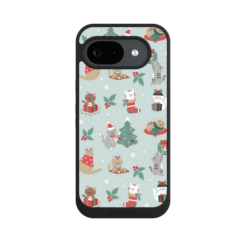 Pixel 10 a NIVOpure Chats Festifs dans un Payage d'Hivernal