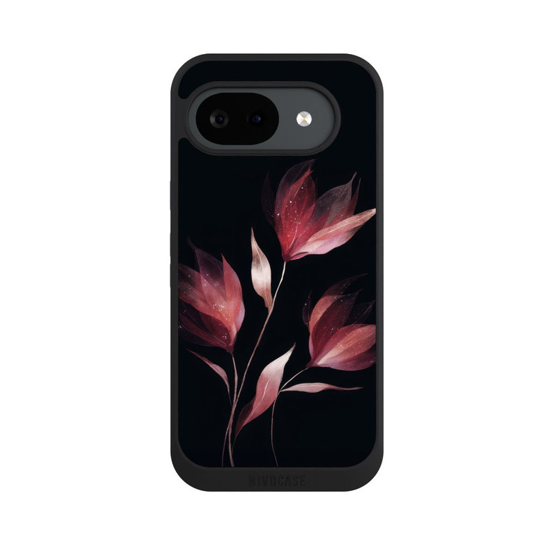 Pixel 10 a NIVOpure Burgunderrote Blume Negativ