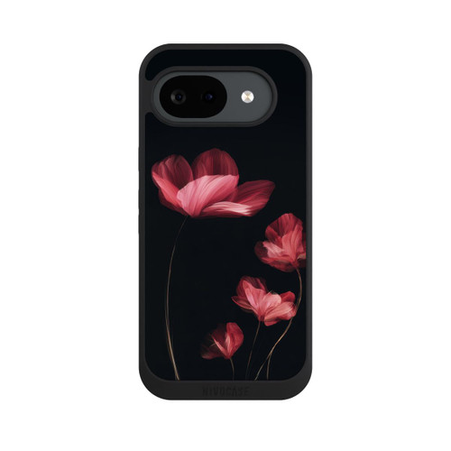 Google Pixel 10a NIVOpure Burgunder Blüten schwarz