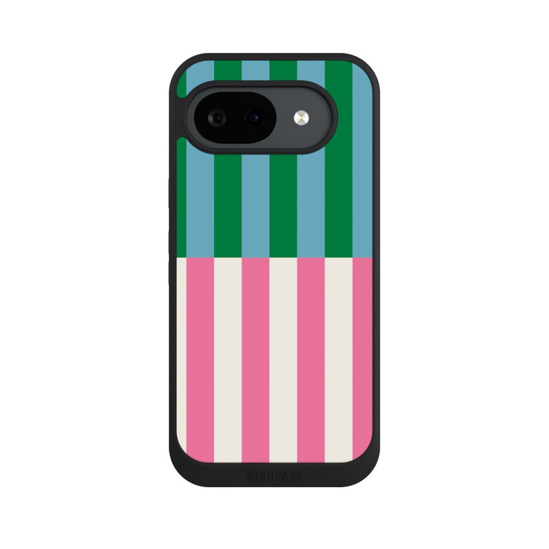 Pixel 10 a NIVOpure Streifenmuster Grün Rosa
