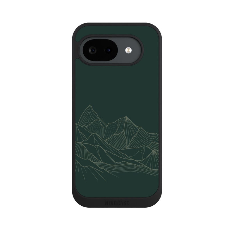 Pixel 10a NIVOpure Dessin Au Trait De Montagne Vert