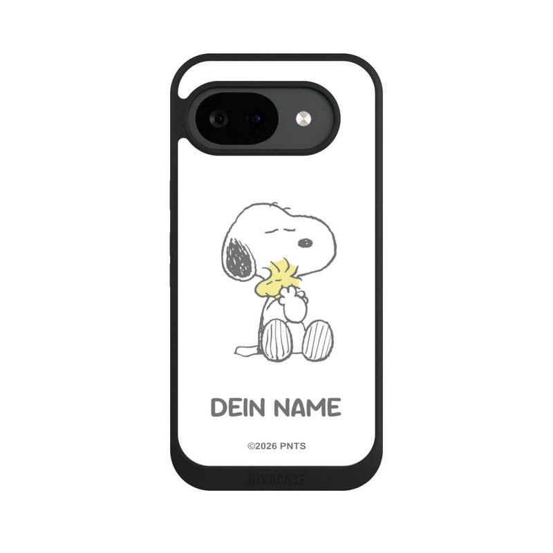 Pixel 10 a NIVOpure Snoopy And Woodstock Cuddling Personalisierbar