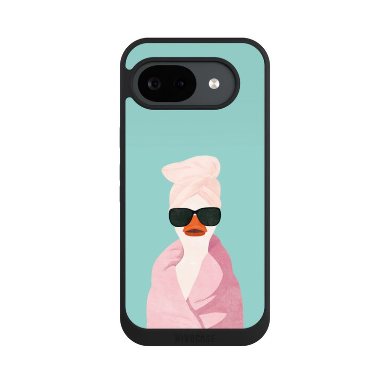 Pixel 10a NIVOpure Ente Türkis Sonnenbrille Turban mit KI erstellt
