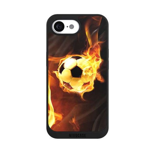 Apple iPhone 17e NIVOpure Fußball in Flammen