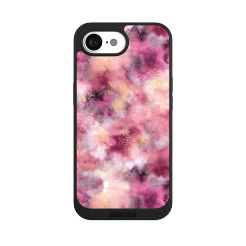 Apple iPhone 17e NIVOpure Smoky Marble Watercolor Pink