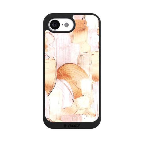 Apple iPhone 17e NIVOpure White/Gold Brush Pattern