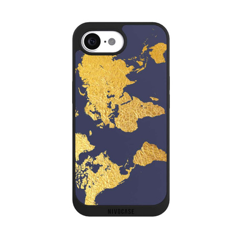 Apple iPhone 17e NIVOpure World Map Gold